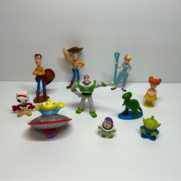Mixed Lot of 10 Disney Pixar Toy Story Figures & Toys Woody Buzz Lightyear Alien - Picture 2 of 5